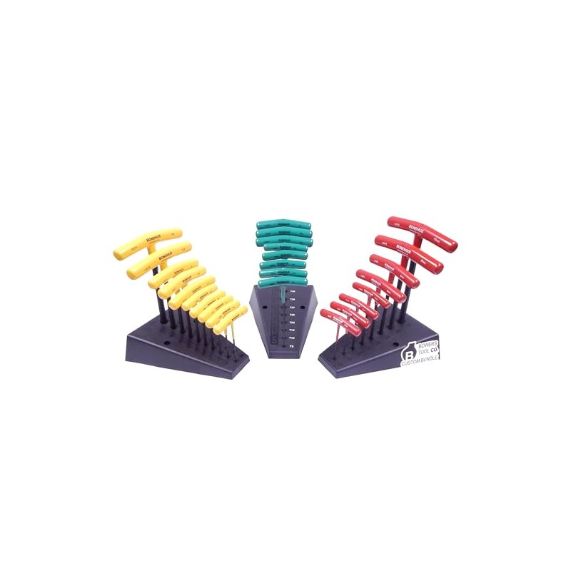 Bondhus 26pc T Handle Hex Wrench Set Torx, Metric &