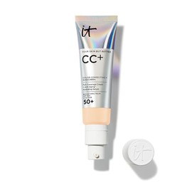 It Cosmetics CC Cream con Protector Solar FPS 50+ - Base de Maquillaje Correctora de Cobertura Completa, 7 en 1 con Suero Hidratante, Vitamina E y Nia