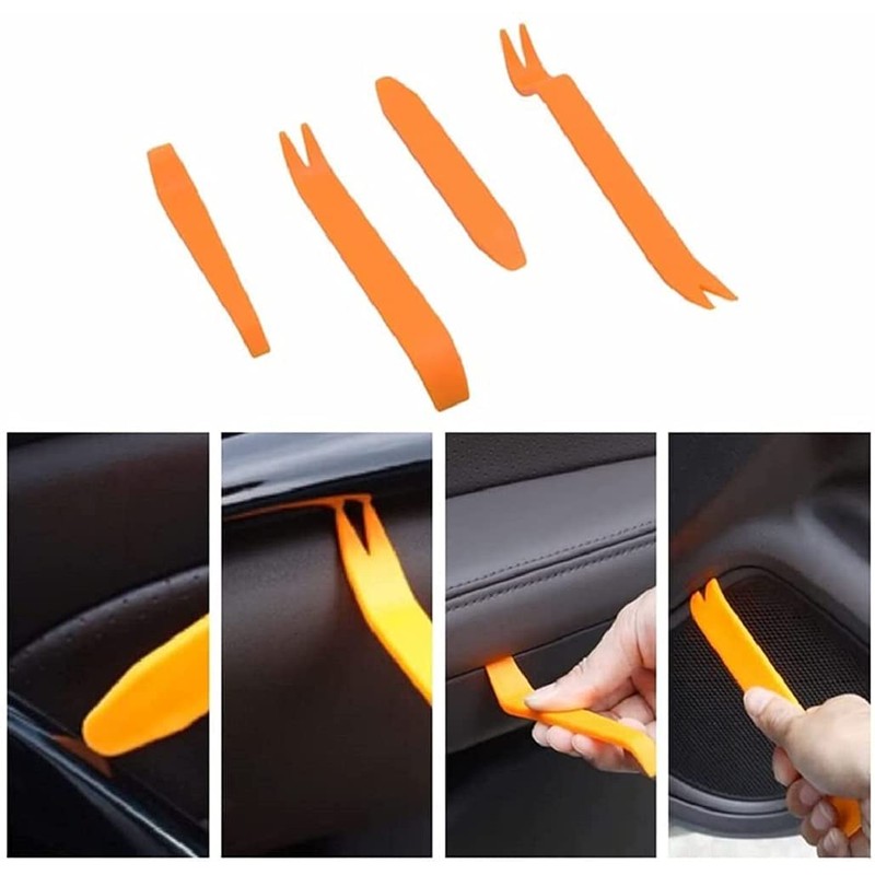 BoGoo 4 Pieces Auto Car Trim Removal Plastic Pry Tool