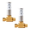 (2-Pack) SECKWHALE Tee Stainless Steel Water Hammer Arrestor, 3/8 Inch