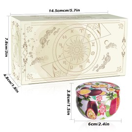 Set of 2 | 2.5-Ounce Scented Jar Candles - Fruit Style - Perfect for Home, Spa, Yoga Studio - Vibrant Colorful Iron Can Jars Candles(Passion Fruit & Apricot Fragrance)