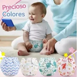 Pañales Ecológicos De Tela Para Bebé 6 Pañales Niño Niña                                                                                              