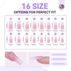 Saviland Press On Gel Nail Tips French Colour False Nail