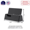 Marketing Holders 10 Pack Black Business Card Holder Countertop Horizontal