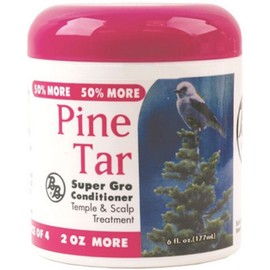 Bronner Brothers Pine Tar Super Gro Conditioner, 6 oz (Pack of 5)