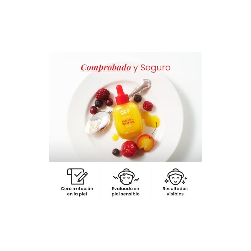 EQQUALBERRY Suero Facial Niacinamida 4% y Vitamina C 30 ml