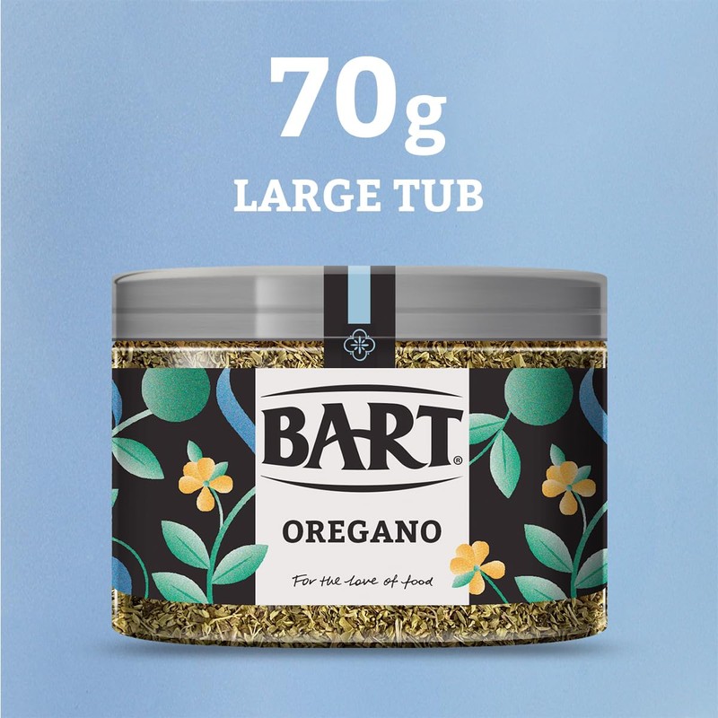 BART Oregano Large Jar - 70g - Intense Aroma &