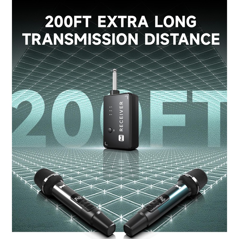 Wireless Microphone, Metal Dynamic Wireless Microphones with One-to-One Chip Connection