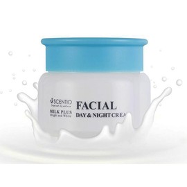 SCENTIO MILK PLUS FACIAL DAY & NIGHT CREAM (50 ML), 1.76 Ounce (Pack of 1)