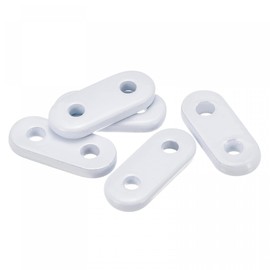 sourcing map Curtain Weights (12g), Drapery Iron Weight for Bathroom Home Curtains Tablecloth Flags, White, 10Pcs