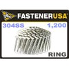 1 3/4" Ring 304 Stainless Coil Roofing Nails 1.2M RoofPak