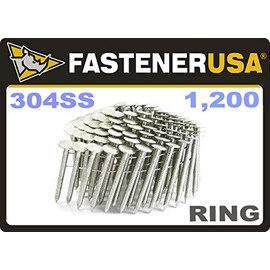 1 3/4" Ring 304 Stainless Coil Roofing Nails 1.2M RoofPak