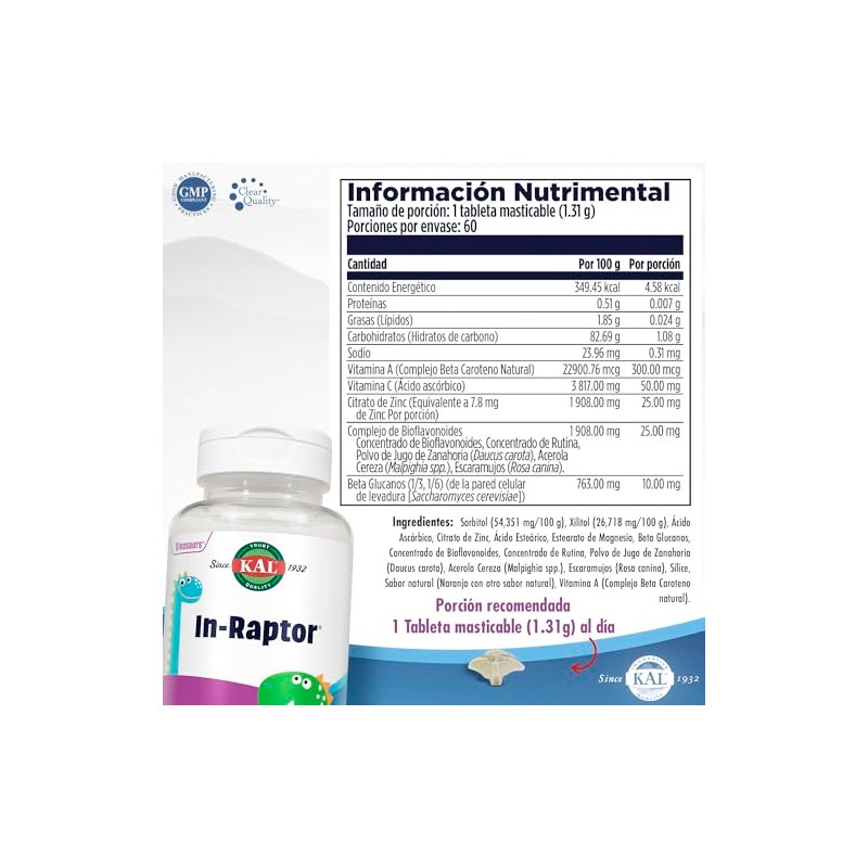 Generic In-Raptor/Multivitamínico para niños