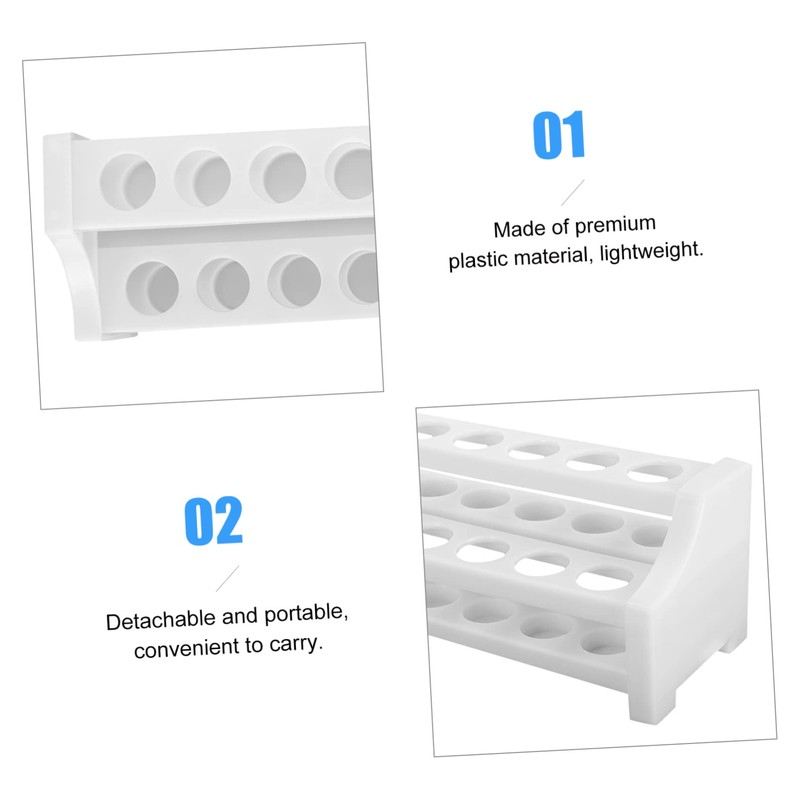 ULTECHNOVO 5pcs Detachable Test Tube Holder Lightweight Laboratory Rack for