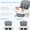 INFANS High Chair for Babies & Toddlers, Foldable Highchair with