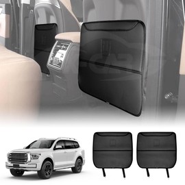 X-Car Car Front Seat Back Protectors for GWM Tank 500 Tank500 2024-2025 Anti-Kick Mats PU Leather Cover Set of 2