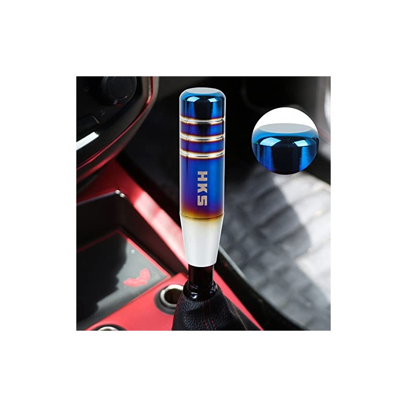 HKS Aluminum Burnt Blue Universal Gear Shift Knob Shifter Lever