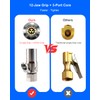 GODESON Locking Air Chuck, 12-Jaw No-Leak Design, 1/4" NPT Closed
