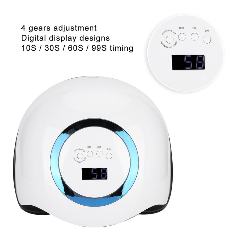 168W Professional Intelligent Nail Curing Machine LED UV Gel Nail