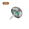 uxcell 4 Set Mirror Screws with Caps, 25mm 304 Stainless