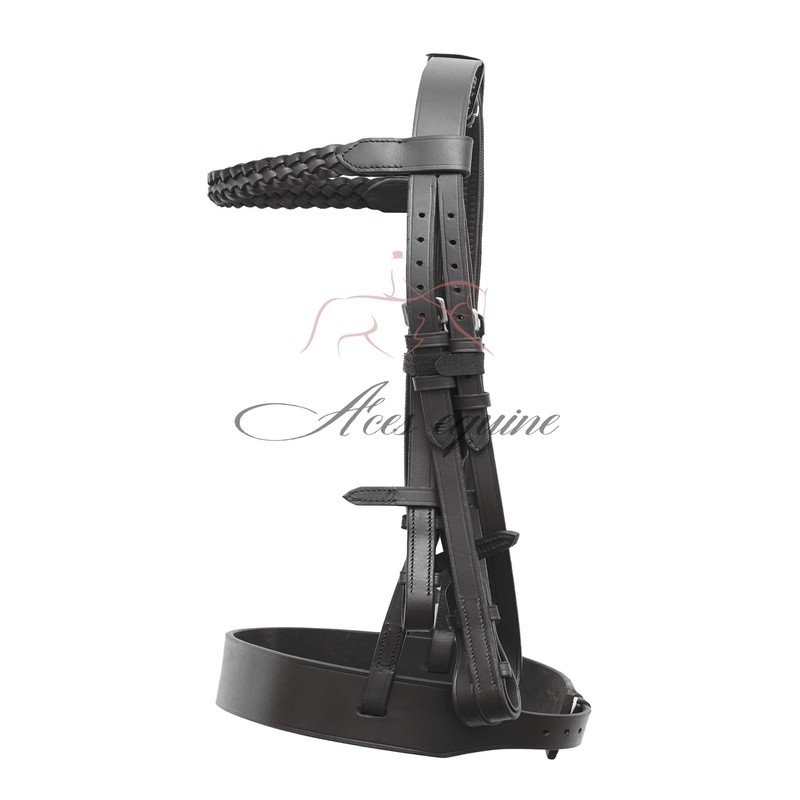 Aces Equine HUNTER BRIDLE WITH 2" NOSEBAND & 1" PLATED