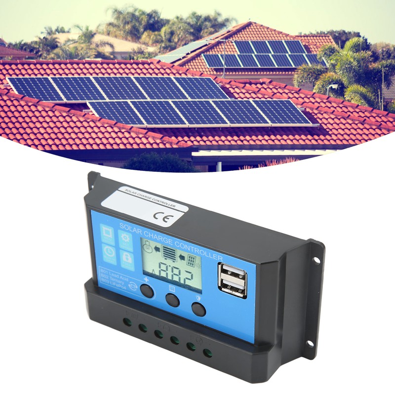 Solar Charge Controller With LCD Dual USB Industrial Master Chip