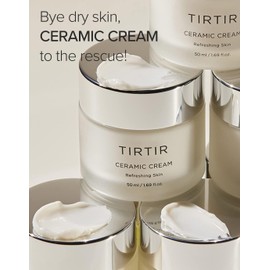 TIRTIR Natural Ceramide Cream | Deep moisturizer for Glass Skin, Polyglutamic acid, Centella Asiatica Extract, Skin barrier, Lightweight, Mild, Nature derived ingredients, Dry skin, Korean skincare