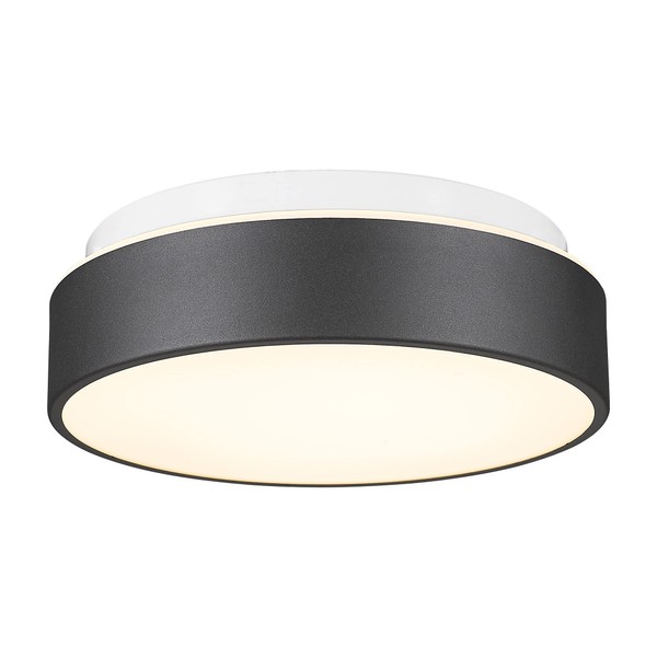 AUTELO Flush Mount Ceiling Light-Black Ceiling Light Fixture - 12Inch