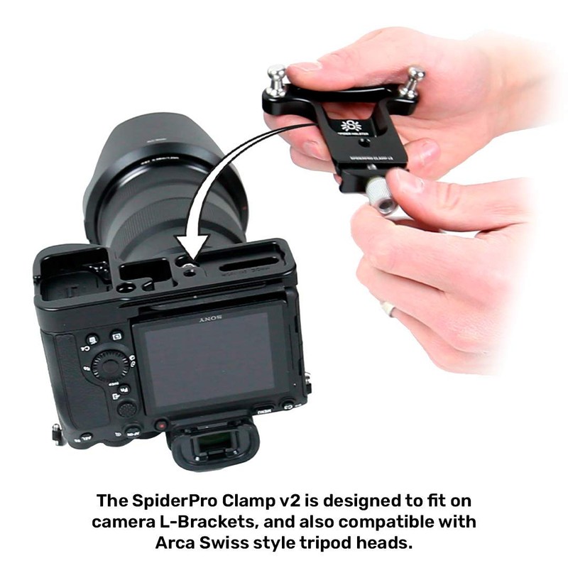 Spider Pro Clamp v2 - Easily Carry Any Camera Equipped