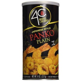 4C, Japanese Style Panko Breadcrumbs, Plain, 8oz Canister (Pack of 6)