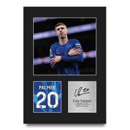 HWC Trading Cole Palmer Chelsea Gifts Printed Signed Autograph Picture for Football Fans and Supporters - A4 Portrait