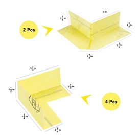 6PCS Waterproof Shower Kit, 4 Inside Waterproofing Membrane & 2 Outside Waterproofing Corner Polyethlene Shower Corner Seamless Membrane for Bathroom Walls and Surrounds