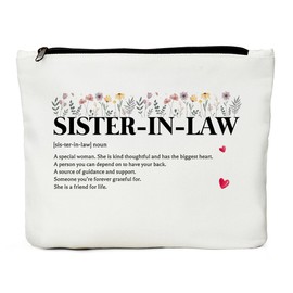 Sister in Law Definition Noun Cosmetic Bag, Sister in Law Gifts, Sister in Law Makeup Bag, New Sister in Law Sister in Law To Be Gift, Mothers Day Birthday Wedding Engagement Gifts for Women Her