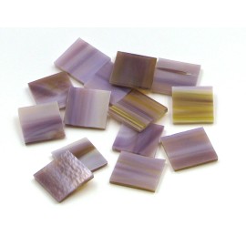 Spectrum System 96 500 Purple Amber White Opal 1/2" Square Glass Mosaic Tile Fusible 96