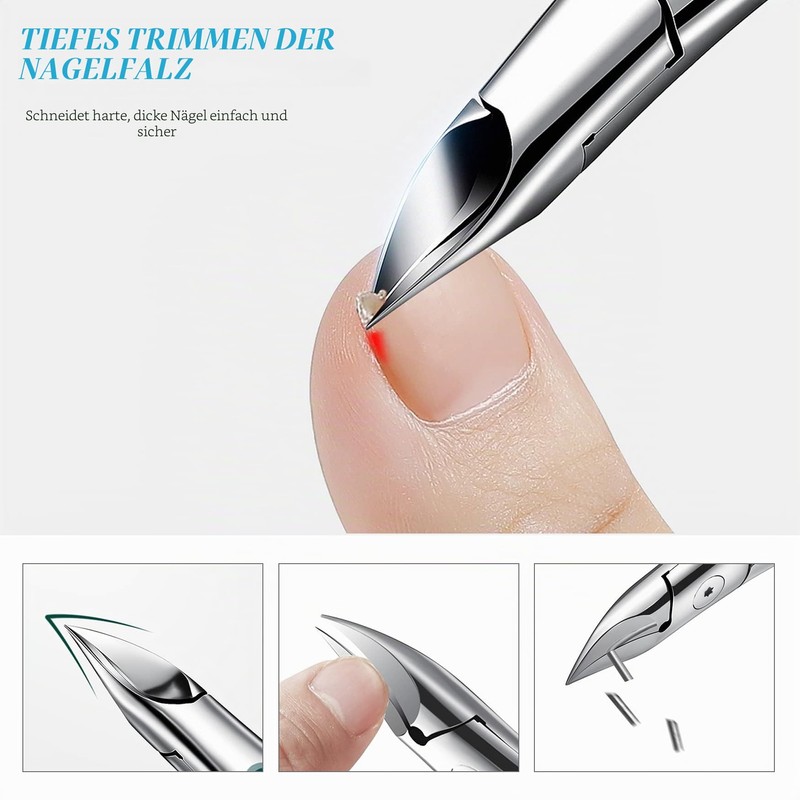 FVION Nail Clippers for Toenails Professional - Stainless Steel Toenail