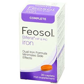 Feosol Bifera Iron Caplets Complete 30 ea (Pack of 6)