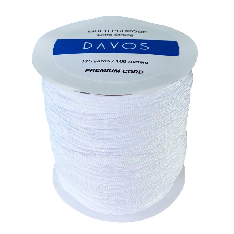 White Nylon Braided Cord Extra Strong Multi-Purpose Thread 1.5mm x