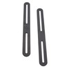 ZQIY 2PCS Open Double Slot Flat Straight Patch Plate Bracket