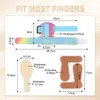Pluvyze 8 Pcs Fingerschiene Fingerbandage Fingerschiene Ringfinger Zeigefinger Finger Schiene