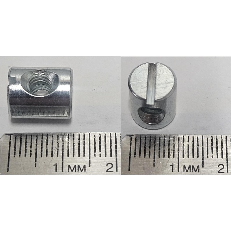 (50) Cross Dowels/Barrel Nuts - 10-24 12mm X 10mm Zinc-Plated