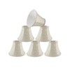 Aspen Creative 30286-6A, Bell Clip-On Chandelier Lamp Shade, Off-White, 3"