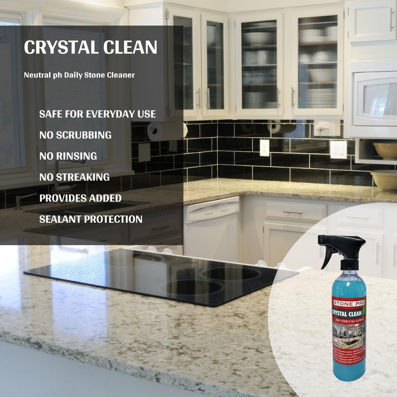 Granite Sealer KIT Ultimate Pro Sealer, Crystal Clean, Finishing Touch