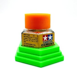 Jeff Did It! Hex Bottle Glue Cement Holder Compatible with Tamiya Cement Bottle 87012 - Holder Only (Bright Green)