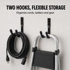 Heavy-Duty Metal Garage Storage J Hooks with Mounting Hardware, 2–12