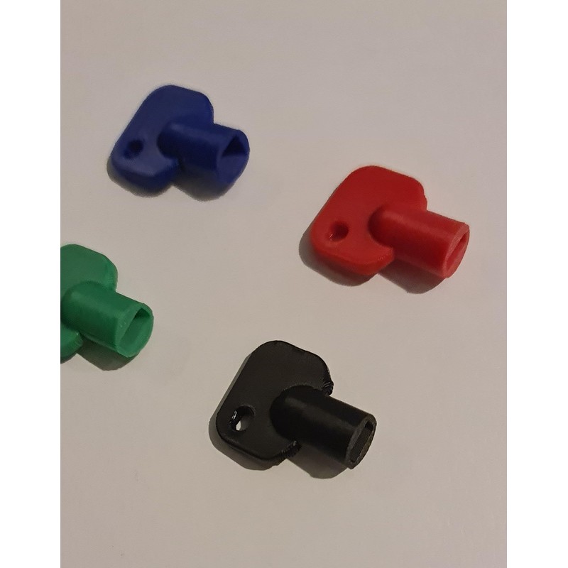 Lockshield Radiator Valve Keys Mixed Sizes | 8x4mm, 7x3mm, 7x4mm