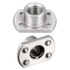 sourcing map 10pcs Weld Nuts M10 x 1.25 Tab Base