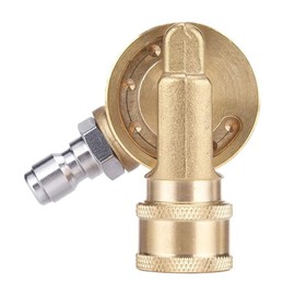 Enwye 4500PSI Schwenkkupplung 1/4 Zoll Schnellanschluss für Hochdruckreiniger-Aufsatz Dachrinnenreinigungsadapter 240 Grad 7 Gänge