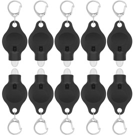 RISEMART Keychain Flashlight, 10 Pack Portable Mini Keychain Light, 14 Lumens Bright LED Keychain Flashlight for Ourdoor Camping Emergency Hiking