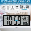 TXL 14.2"" Large Digital Wall Clock Battery Operated, Digital Clock