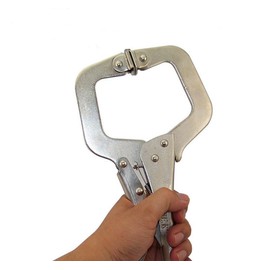 NUZAMAS 11" 275mm Locking C-Clamp with Swivel Pads Steel Plier Vice C Clamp Welding Vise Tools